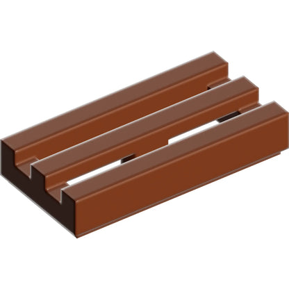 Part 2412b - Tile, Modified 1 x 2 Grille with Bottom Groove / Lip