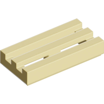 Part 2412b - Tile, Modified 1 x 2 Grille with Bottom Groove / Lip