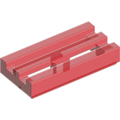Part 2412b - Tile, Modified 1 x 2 Grille with Bottom Groove / Lip
