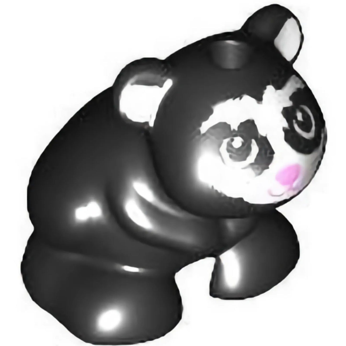 Part 24183pb08 - Hamster / Mouse, Friends / Elves with White Face and Ears and Bright Pink Nose Pattern