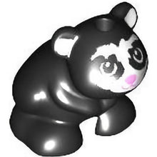 Part 24183pb08 - Hamster / Mouse, Friends / Elves with White Face and Ears and Bright Pink Nose Pattern