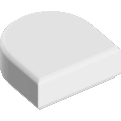 Part 24246 - Tile, Round 1 x 1 Half Circle Extended