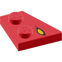 Part 24307pb02 - Wedge, Plate 2 x 2 Right with Yellow Eye with Black Eyelid Pattern (Dungeons & Dragons Red Dragon)