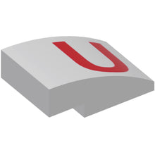 Part 24309pb003 - Slope, Curved 3 x 2 with Red 'U' Pattern
