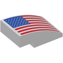 Part 24309pb006 - Slope, Curved 3 x 2 with United States Flag Pattern