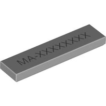 Part 2431pb339 - Tile 1 x 4 with 'MA-xxxxxxxx' Pattern