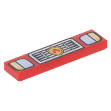 Part 2431pb704 - Tile 1 x 4 with Headlights and Silver Grille with Fire Logo Badge Pattern