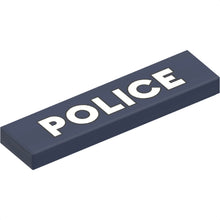 Part 2431pb660 - Tile 1 x 4 with White 'POLICE' with Black Outline Pattern