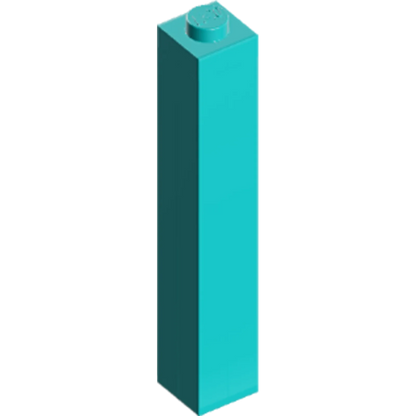 Part 2453b - Brick 1 x 1 x 5 - Solid Stud