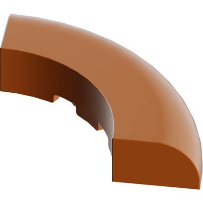 Part 24599 - Brick, Round Corner 5 x 5 x 1 without Studs