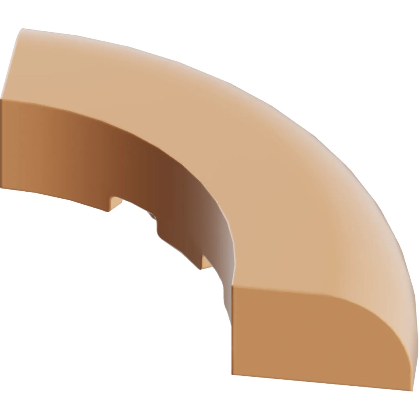 Part 24599 - Brick, Round Corner 5 x 5 x 1 without Studs