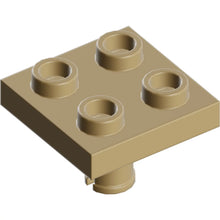 Part 2476 - Plate, Modified 2 x 2 with Pin on Bottom
