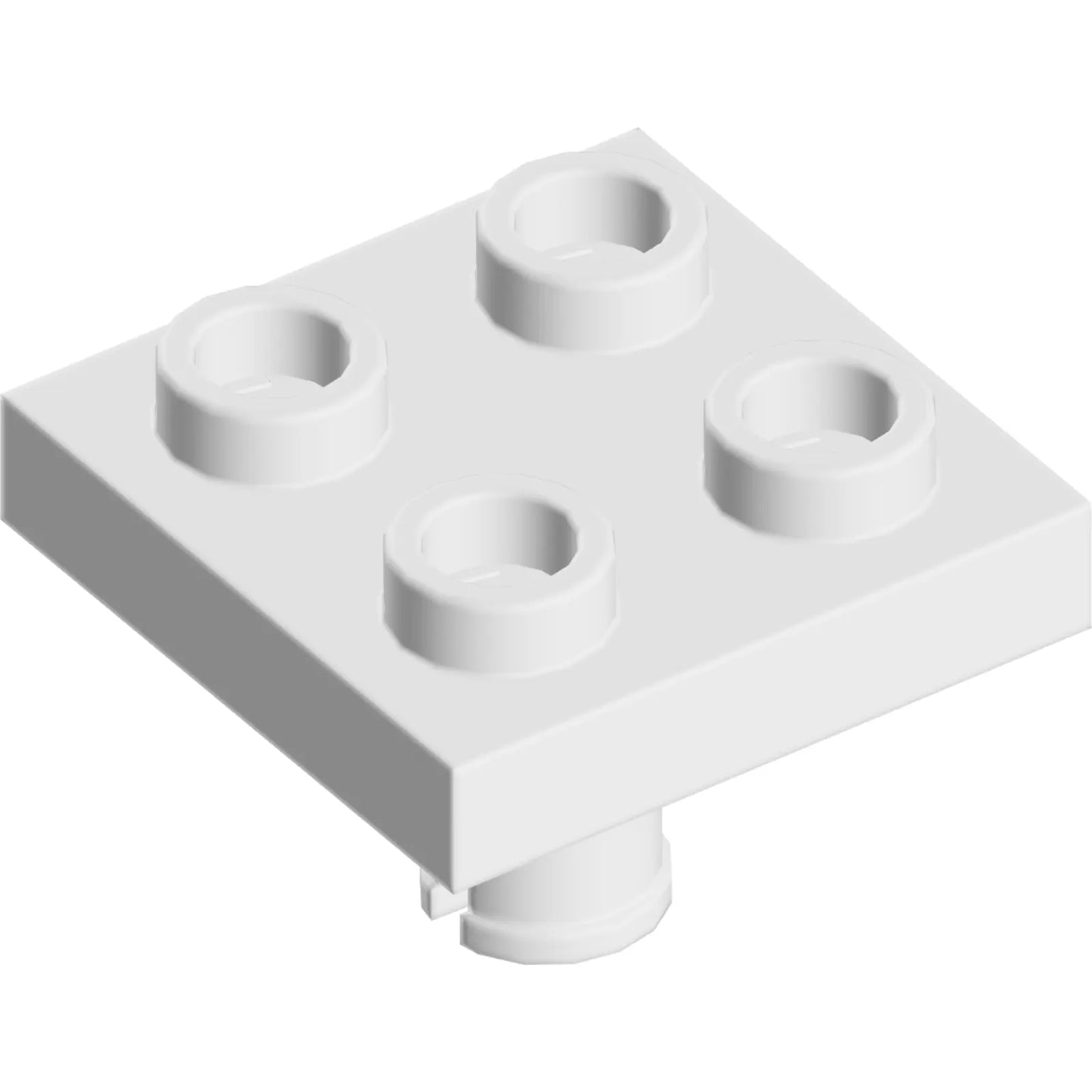 Part 2476 - Plate, Modified 2 x 2 with Pin on Bottom