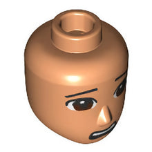 Part 84070 - Mini Doll, Head Friends Male Large with Reddish Brown Eyes, Black Eyebrows and Scared Open Mouth Pattern