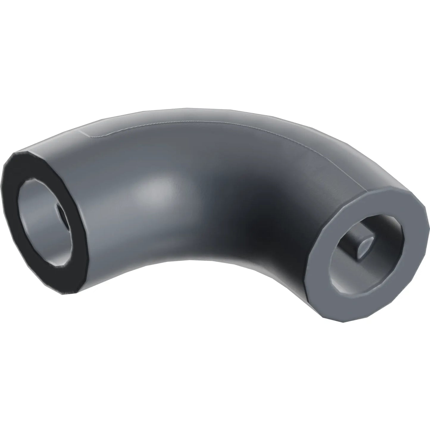 Part 25214 - Brick, Round 1 x 1 d. 90 degrees Elbow Macaroni - No Stud - Type 2 - Axle Hole