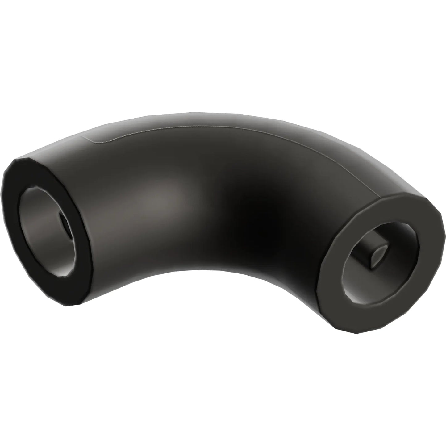 Part 25214 - Brick, Round 1 x 1 d. 90 degrees Elbow Macaroni - No Stud - Type 2 - Axle Hole