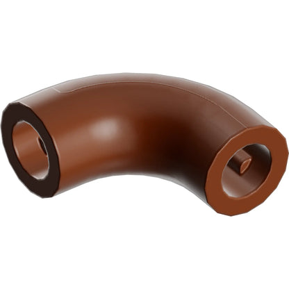 Part 25214 - Brick, Round 1 x 1 d. 90 degrees Elbow Macaroni - No Stud - Type 2 - Axle Hole