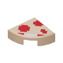 Part 25269pb013 - Tile, Round 1 x 1 Quarter with Super Mario Pixelated Super Mushroom Pattern