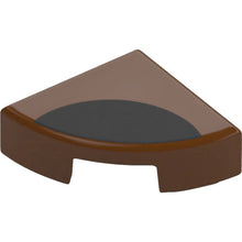 Part 25269pb038 - Tile, Round 1 x 1 Quarter with Black Circle Segment Pattern