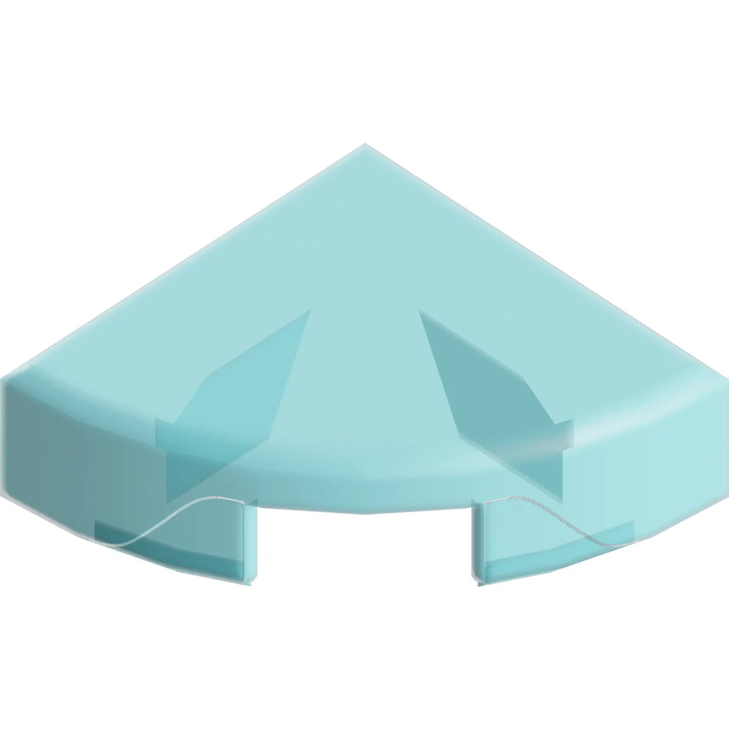 Part 25269 - Tile, Round 1 x 1 Quarter
