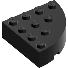 Teil 2577 - Ziegel, abgerundete Ecke, 4 x 4, Vollziegel