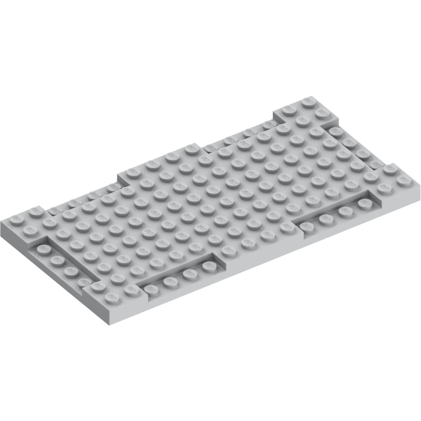 Teil 2629 - Ziegelstein, modifiziert 8 x 16 x 2/3 mit 1 x 4 Vertiefungen