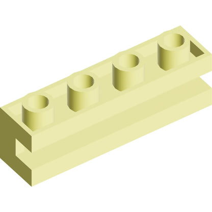 Teil 2653 - Stein, modifiziert 1 x 4 mit Kanal