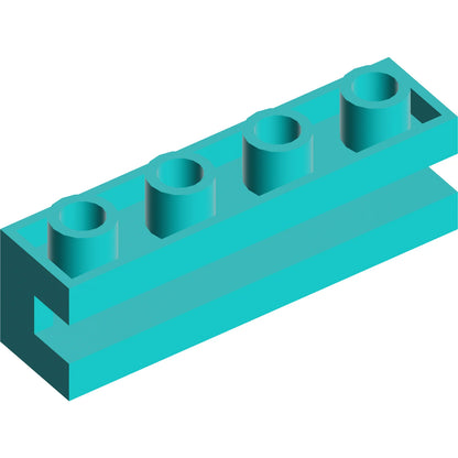 Part 2653 - Brick, Modified 1 x 4 with Channel