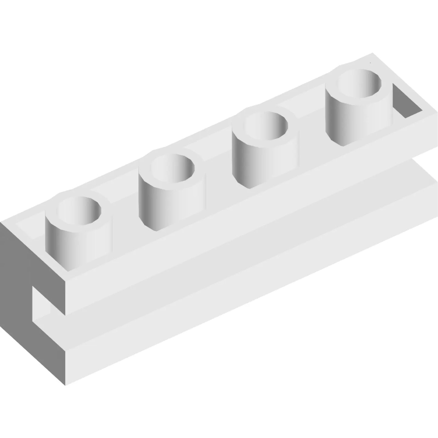 Teil 2653 - Stein, modifiziert 1 x 4 mit Kanal
