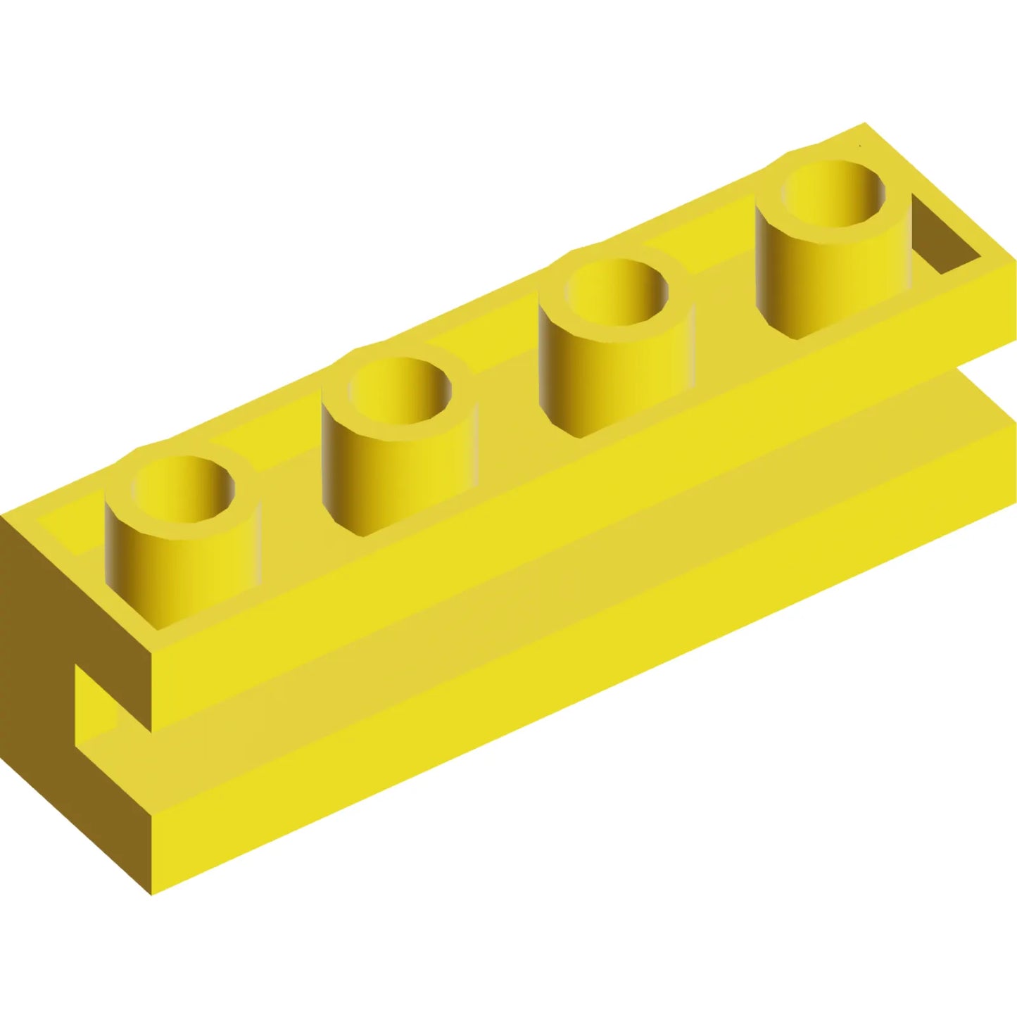 Teil 2653 - Stein, modifiziert 1 x 4 mit Kanal