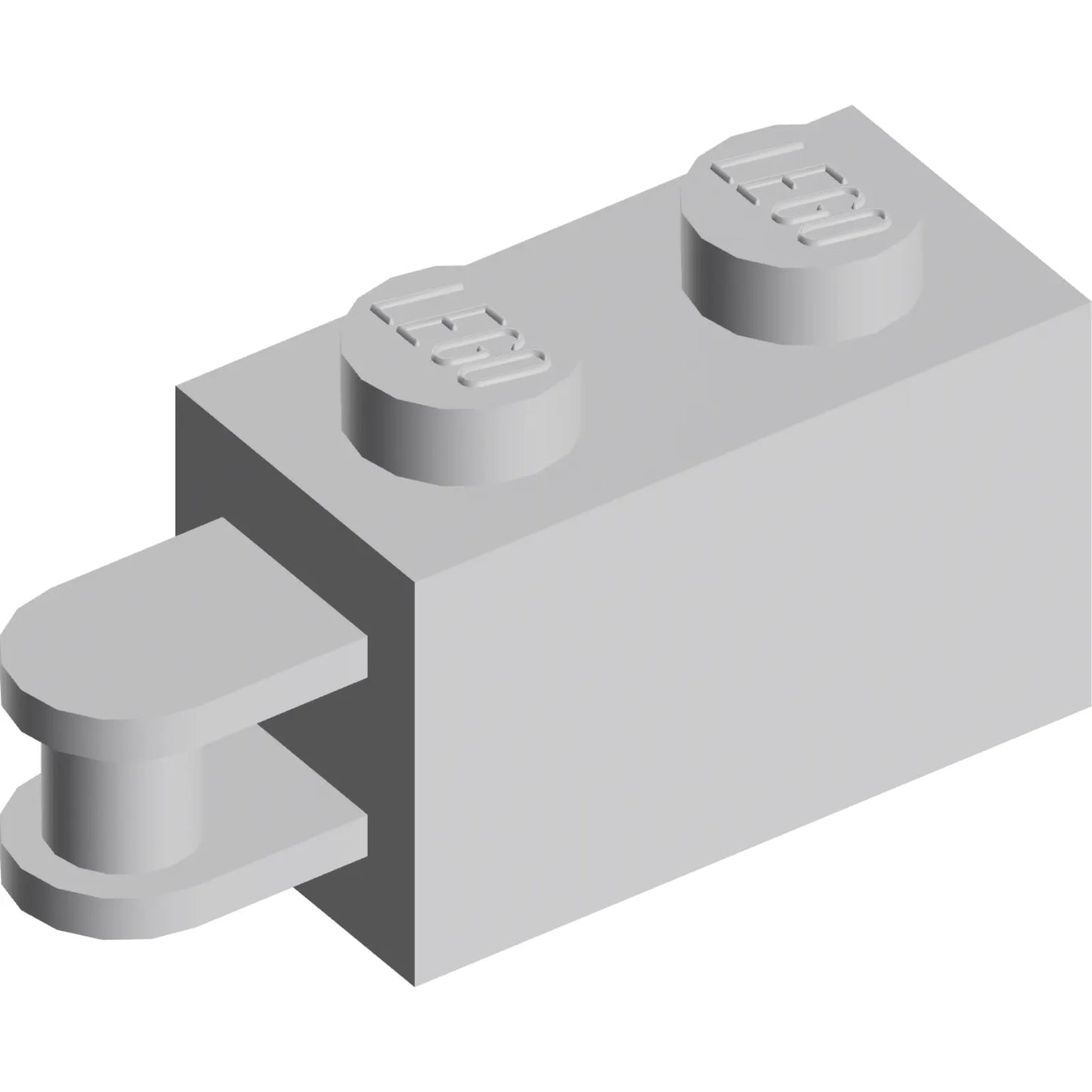 Part 26597 - Brick, Modified 1 x 2 with Bar Handle on End - Bar Inset from Edge