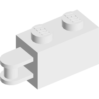 Part 26597 - Brick, Modified 1 x 2 with Bar Handle on End - Bar Inset from Edge