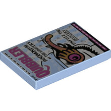 Teil 26603pb023 - Fliese 2 x 3 mit dem Quibbler-Zeitungsmuster