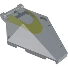 Part 27262pb08 - Windscreen 6 x 4 x 1 Hexagonal with Bar Handle with Olive Green Curved Stripe Pattern