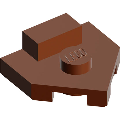 Part 27928 - Wedge, Plate 2 x 2 Pentagonal with Center Stud and 1 x 1/2 Raised Tab on Top