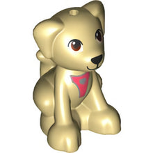 Part 27986pb03 - Dog, Friends, Puppy, Sitting with Brown Eyes, Black Nose and Silver Heart Pattern