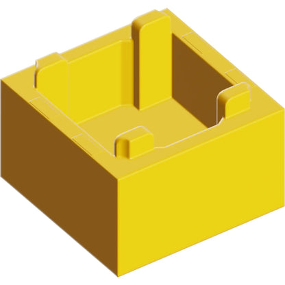 Part 2821 - Container, Box 2 x 2 x 1 - Top Opening with Raised Inner Bottom