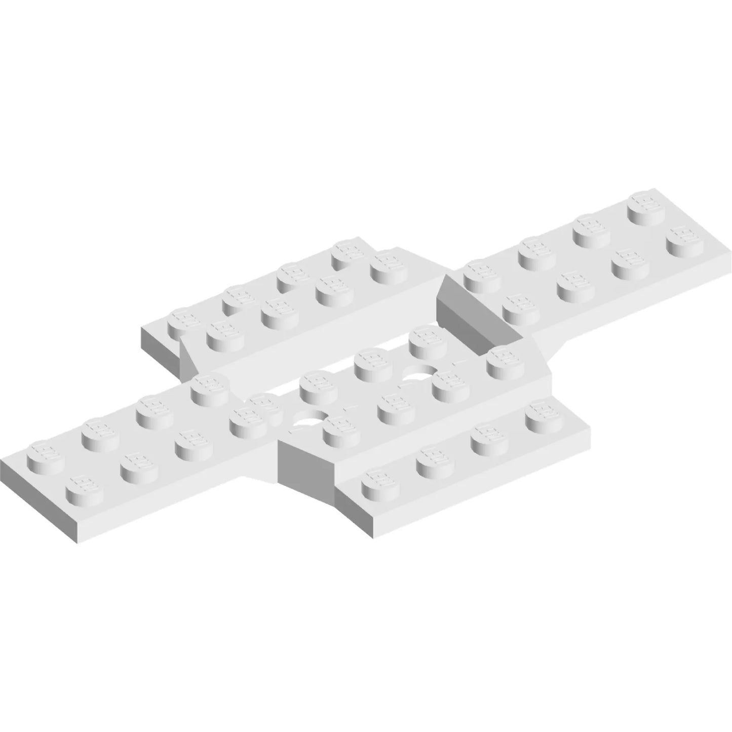 Part 28324 - Vehicle, Base 6 x 12 with 4 x 2 Recessed Center with Smooth Underside
