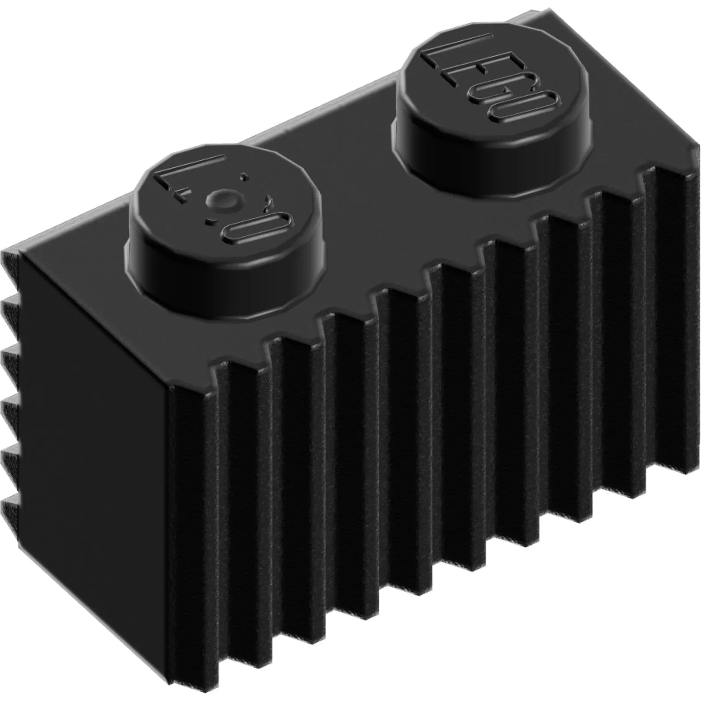 Teil 2877 - Stein, Modifiziert 1 x 2 mit Gitter / Geriffeltem Profil