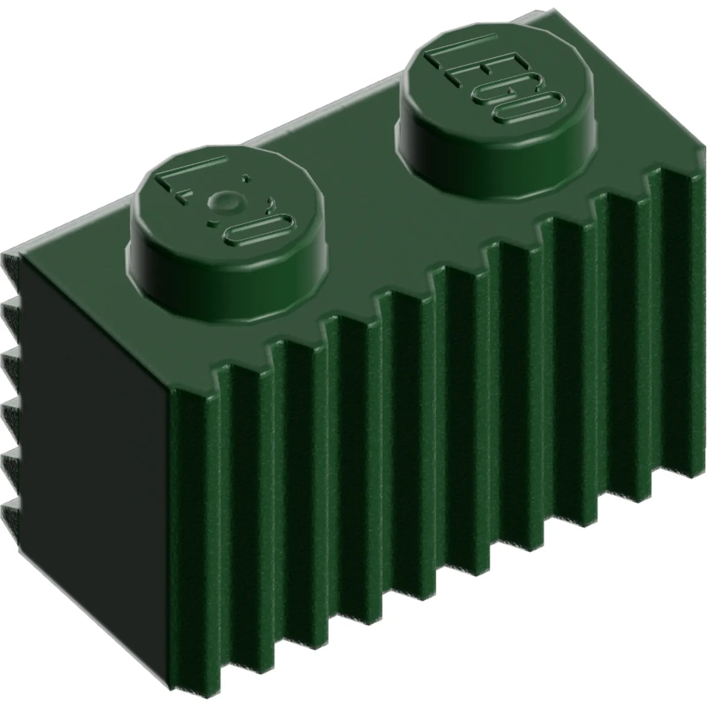 Teil 2877 - Stein, Modifiziert 1 x 2 mit Gitter / Geriffeltem Profil