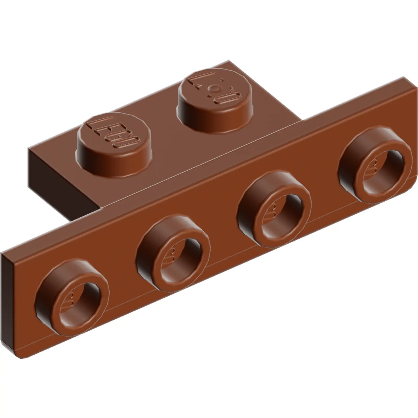 Part 28802 - Bracket 1 x 2 - 1 x 4 with Two Rounded Corners at the Bottom