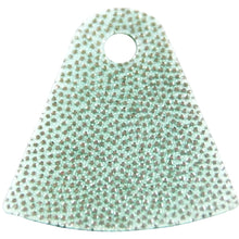 Part 28907pb01 - Mini Doll, Cape Cloth, Friends, Tapered with Curved Bottom and Small Top Hole with Silver Dots Pattern - Traditional Starched Fabric