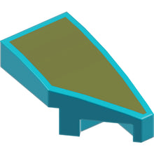 Part 29119pb034 - Wedge 2 x 1 x 2/3 Right with Olive Green Surface Pattern