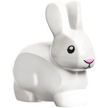 Part 29685pb01 - Bunny / Rabbit with Black Eyes and Mouth and Bright Pink Nose Pattern