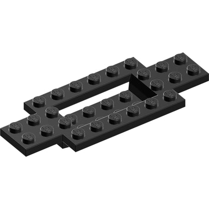 Part 30029 - Vehicle, Base 4 x 10 x 2/3 with 4 x 2 Recessed Center with Smooth Underside