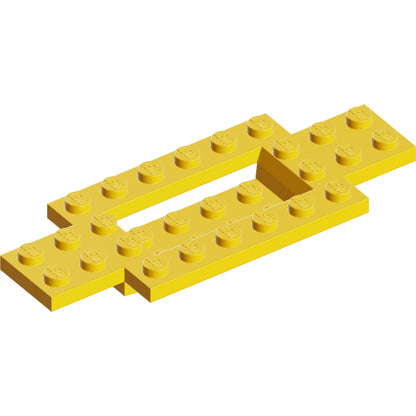 Part 30029 - Vehicle, Base 4 x 10 x 2/3 with 4 x 2 Recessed Center with Smooth Underside