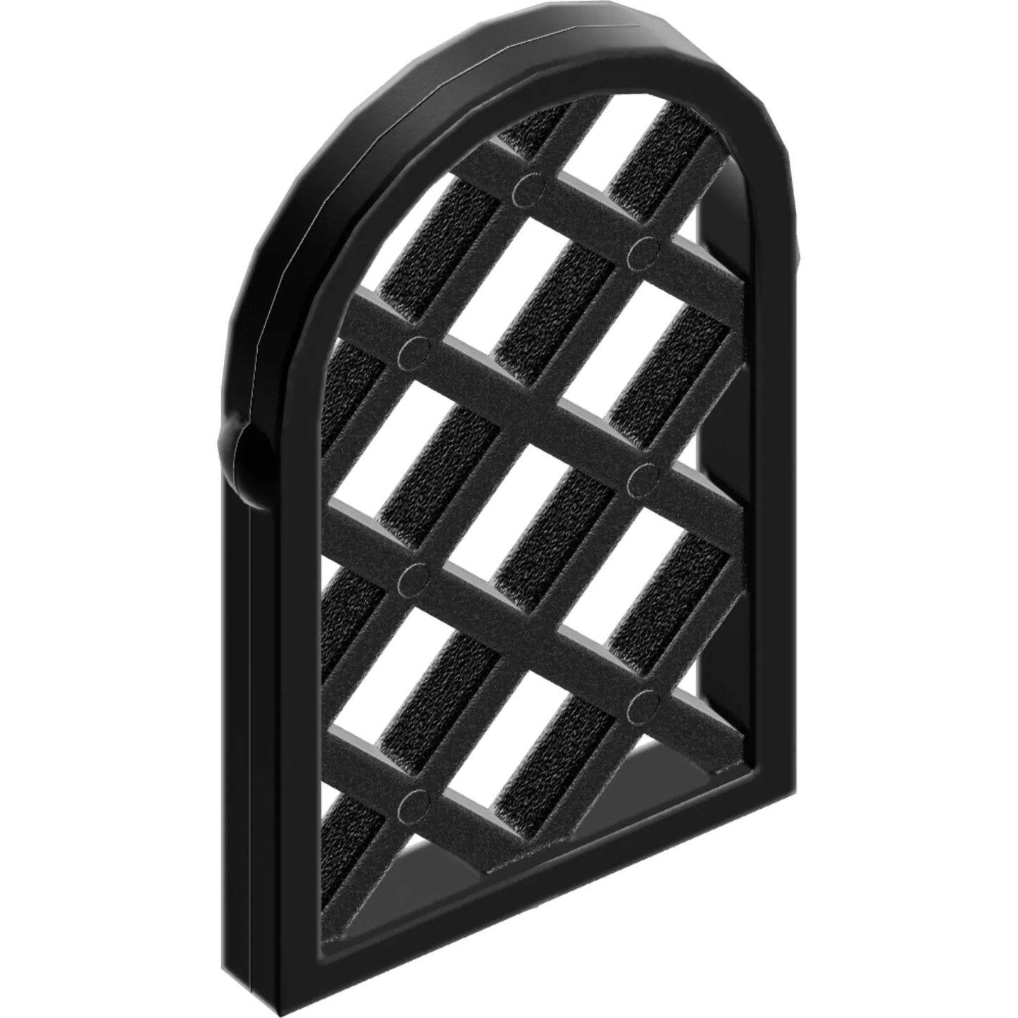 Part 30046 - Pane for Window 1 x 2 x 2 2/3 Lattice Diamond with Rounded Top