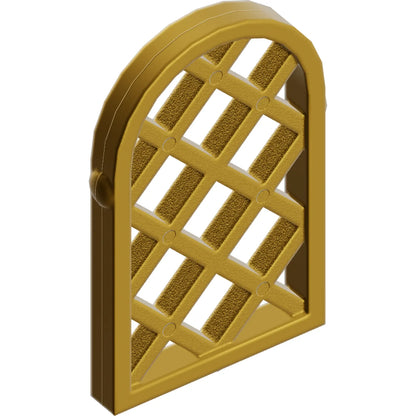 Part 30046 - Pane for Window 1 x 2 x 2 2/3 Lattice Diamond with Rounded Top