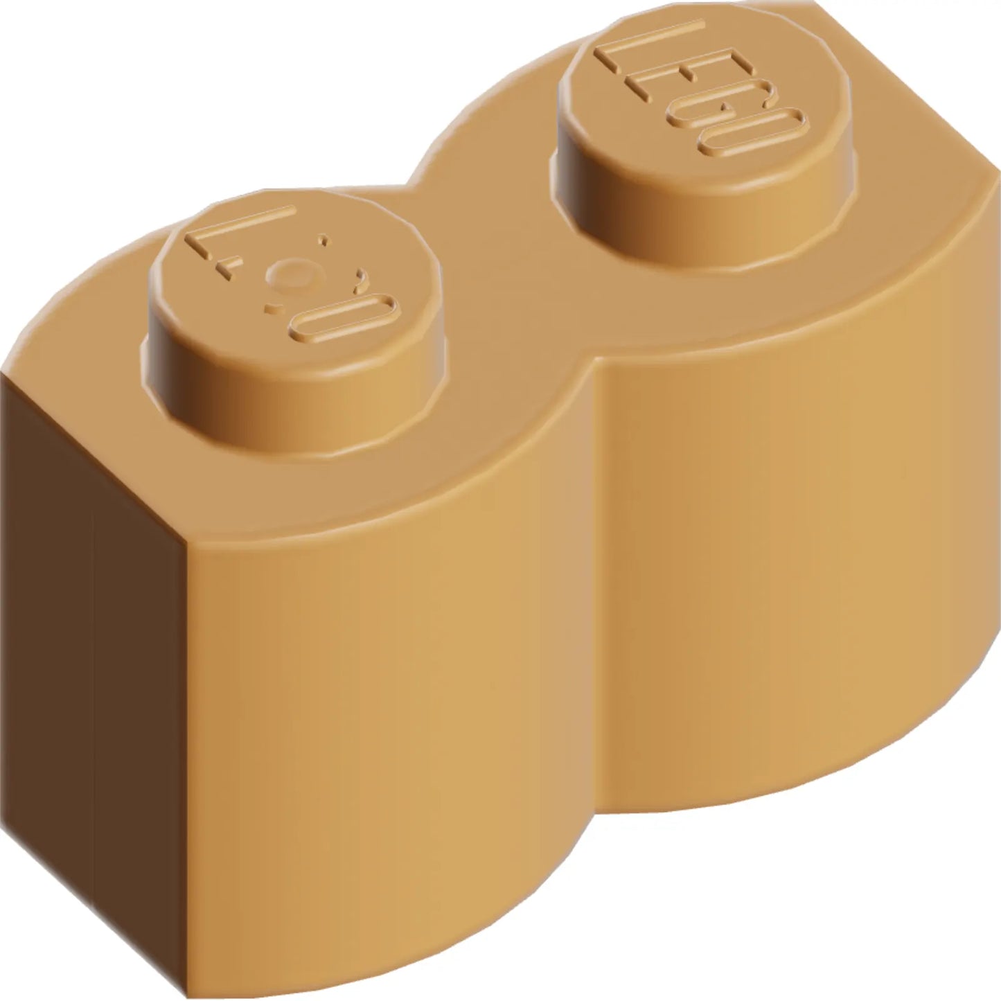 Part 30136 - Brick, Modified 1 x 2 with Log Profile