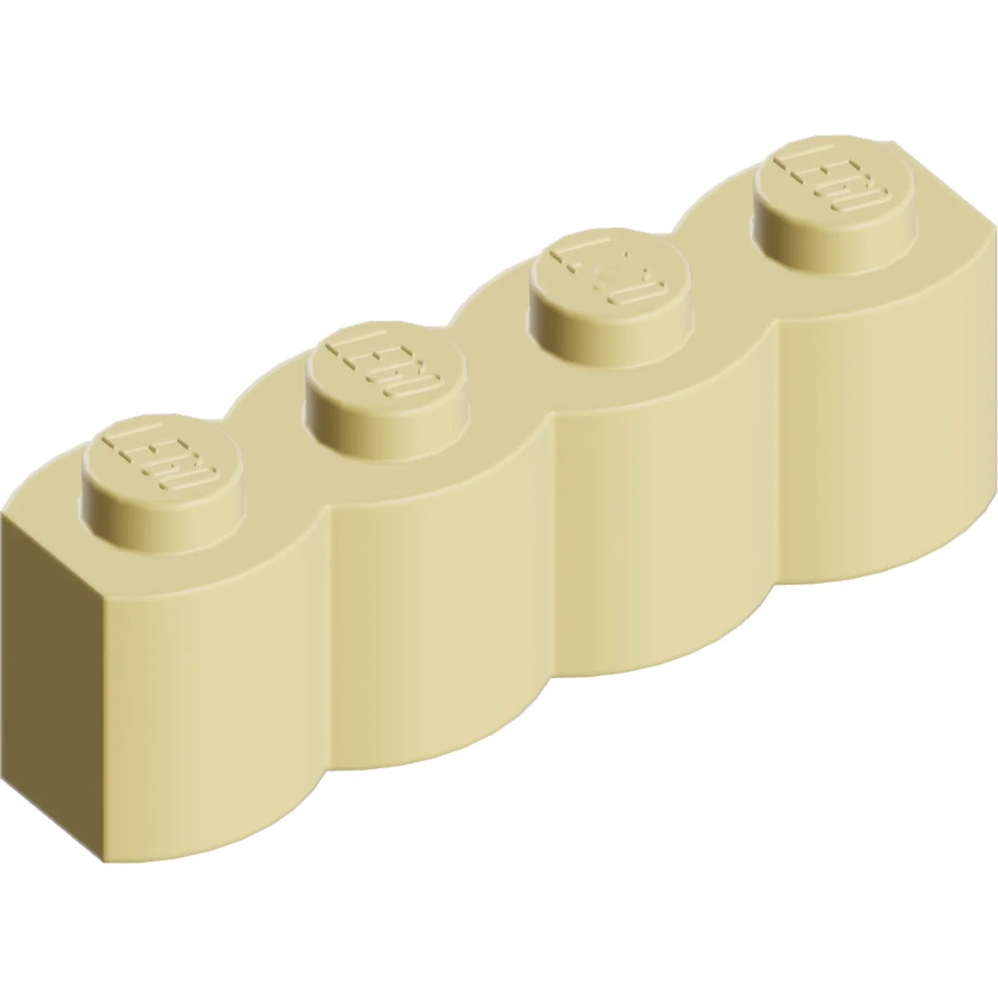 Part 30137 - Brick, Modified 1 x 4 with Log Profile